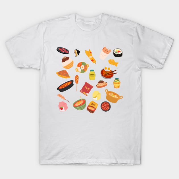 Korean foods T-Shirt by Smuchie